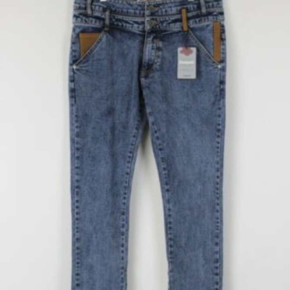 NWT DESIGUAL Denim Coll Rep Men Jeans, Slim Fitted, Washed Out, W34 L34